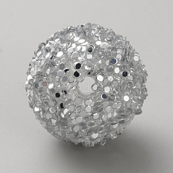 Opaque Acrylic Glitter Beads&nbsp;FIND-CJC0010-111A-13