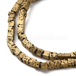 Electroplated Natural Lava Rock Beads Strands&nbsp;G-Q1009-B01-02D