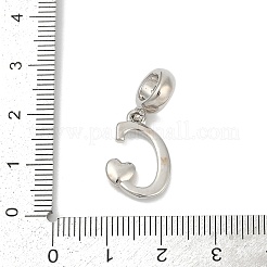 Brass European Dangle Charms&nbsp;KK-Z097-01C-GP