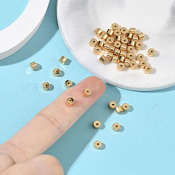 シェグレイスの真鍮ビーズ  カドミウムフリー＆ニッケルフリー＆鉛フリー  コラム  18KGP本金メッキ  4x4x3mm  穴：1mm&nbsp;XGRQ19082-247G