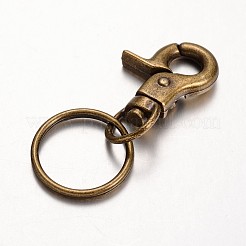 Alloy Keychain Clasp Findings&nbsp;KEYC-M018-02