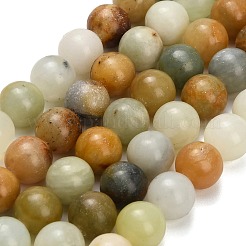 Natural Butter Jade Beads Strands&nbsp;G-C289-B03-12mm