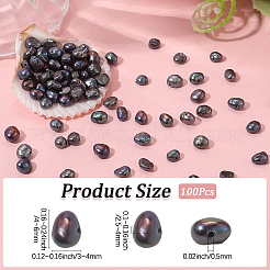 100Pcs Natural Cultured Freshwater Pearl Beads&nbsp;PEAR-LT0001-08