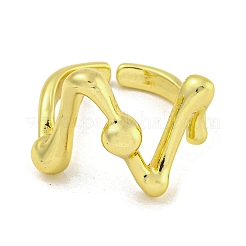 Brass Cuff Rings for Women&nbsp;RJEW-E294-05G-03