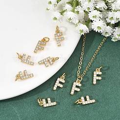 SHEGRACE Brass Micro Pave Clear Cubic Zirconia Pendants&nbsp;XGRQ29628-394G-F