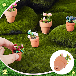 5Pcs 5 Styles Resin with PVC Display Decorations&nbsp;DJEW-GA0001-65