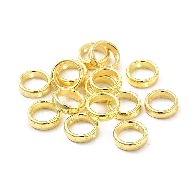 CCBプラスチックビーズフレーム  リング  ゴールドカラー  11.5x3mm  穴：1.8mm  内径：8.5mm&nbsp;CCB-G017-13G-1