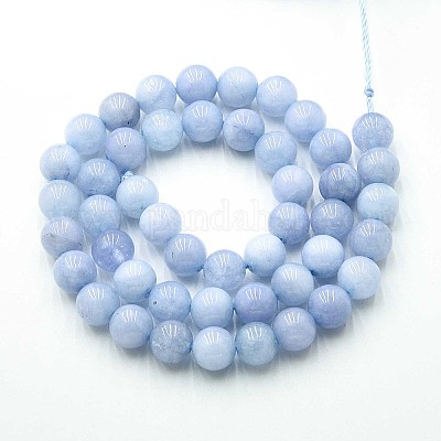 Wholesale Round Dyed Natural Gemstone Bead Strands