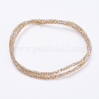 Electroplate Glass Beads Strands&nbsp;GLAA-F078-FR06-1