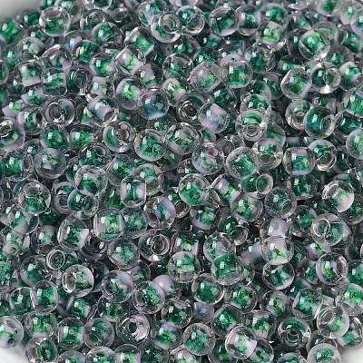 Transparent Inside Colours Glass Seed Beads&nbsp;SEED-A032-04W-1