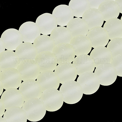 Baking Paint Transparent Glass Bead Strands&nbsp;GLAA-S031-10mm-23-1