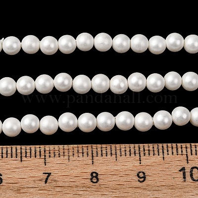 Round Shell Pearl Bead Strands&nbsp;BSHE-L011-4mm-A013A-1