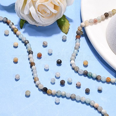 Natural Flower Amazonite Beads Strands&nbsp;X-G-G545-06-1