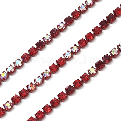 Iron Rhinestone Cup Chains&nbsp;RB-CBA10DB-01B-1