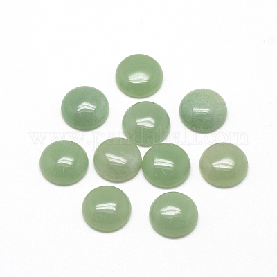天然石グリーンアベンチュリンカボション  半円/ドーム  10x4~5mm&nbsp;G-R416-10mm-43-1