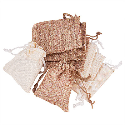 Burlap Packing Pouches Drawstring Bags&nbsp;ABAG-BC0001-08-9x7-1