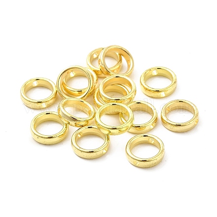 CCBプラスチックビーズフレーム  リング  ゴールドカラー  11.5x3mm  穴：1.8mm  内径：8.5mm&nbsp;CCB-G017-13G-1