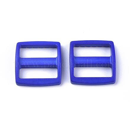 プラスチックバックル  長方形  藤紫色  33x31.5x7mm  穴：9x25.5mm&nbsp;KY-WH0020-10-1