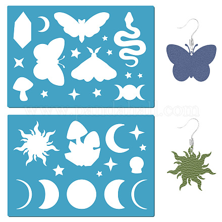 Acrylic Earring Handwork Template DIY-WH0359-025-1