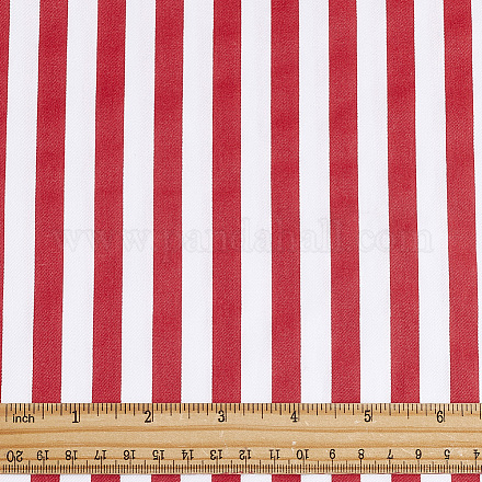 縞模様の綿織物  長方形  レッド  1000x1600x0.2mm&nbsp;DIY-PH0037-96D-1