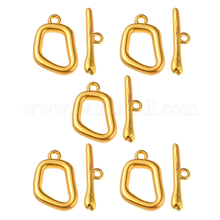 Alloy Toggle Clasps&nbsp;PALLOY-YW0002-22MG-1