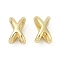 Brass Spacer Beads, Long-Lasting Plated, Cadmium Free & Nickel Free & Lead Free, X-Shaped, Real 14K Gold Plated, 7.5x4.5x4.5mm, Hole: 4x1.5mm