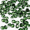 Diamond Shaped Cubic Zirconia Pointed Back Cabochons, Faceted, Green, 8x4.6mm