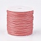 Nylon Braided Threads, Chinese Knotting Cords for Jewelry Making Macrame Craft, Salmon, 0.8mm, about 49.21 yards(45m)/roll