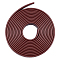 PU Leather Cord, Flat, Coconut Brown, 20x2.5mm, 3m/roll