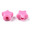 Opaque Acrylic Beads, Star, Pearl Pink, 9x9.5x5.5mm, Hole: 2.5mm, about 2050pcs/500g