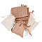 Burlap Packing Pouches Drawstring Bags, Mixed Color, 9x7cm, 12pcs/color, 24pcs/set