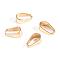 Ion Plating(IP) 304 Stainless Steel Snap on Bails, Golden, 7x6x3mm, Inner: 6x3mm