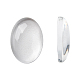 Transparent Oval Glass Cabochons&nbsp;X-GGLA-R022-14x10-1