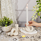 2Pcs 2 Styles Ceramic Candle Holder&nbsp;AJEW-FH0004-10-4