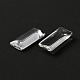 クリアガラスカボション  長方形  透明  25x10x5mm&nbsp;LS-GLAA-SZC0001-02-2