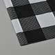 使い捨てPEテーブルクロス  タータン模様  長方形  ブラック  2740x1370x0.01mm&nbsp;AJEW-WH20059-32B-2