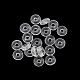シリコンガスケット  リング  透明  2.9x1mm  穴：0.7mm  100個/セット&nbsp;KK-K381-05C-2
