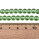 透明ガラスビーズ連売り  ラウンド  薄緑  6~6.5mm  穴：1.4mm  約67~70個/連  14.76インチ〜15.16インチ（37.5~38.5cm）&nbsp;GLAA-T032-T6mm-26-2