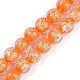 Handmade Gold Foil Lampwork Beads Strands&nbsp;LAMP-Q002-01F-1