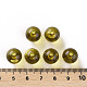 透明なアクリルビーズ  ラウンド  ゴールデンロッド  12x11mm  穴：2.5mm  約566個/500g&nbsp;MACR-S370-A12mm-737-4