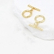 Brass Toggle Clasps&nbsp;FIND-TAC0036-14A-01G-1