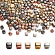 CCBプラスチックビーズ  キューブ  ミックスカラー  4x4x4mm  穴：1.6mm&nbsp;CCB-CJ0001-01-4