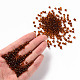 ガラスシードビーズ  トランスペアレント  ラウンド  ブラウン  6/0  4mm  穴：1.5mm  約4500ビーズ/ポンド&nbsp;SEED-A004-4mm-13-4