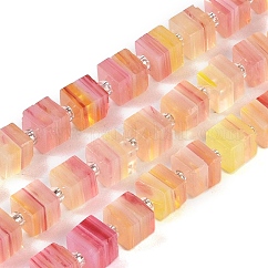 手作りのネパールランプワークビーズ連売り  3D 立方体ボックス形状  ミックスカラー  5.5x6x5.5mm  穴：1mm  約51~53個/連  15.59''~16.26''（39.6~41.3センチメートル）
