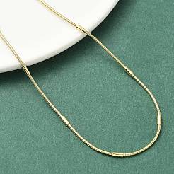 2MM Brass Round Snake Chain Necklaces for Women&nbsp;NJEW-K271-08G