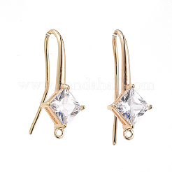 Brass Earring Hook&nbsp;X-ZIRC-Q019-002G