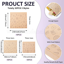 30Pcs 3 Styles Candy Kraft Paper Bags&nbsp;ABAG-TA0001-42
