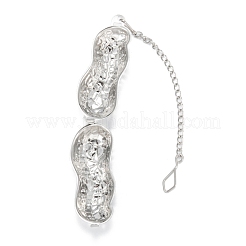 Tarnish Resistant Peanut Shape Tea Infuser&nbsp;AJEW-P091-07P