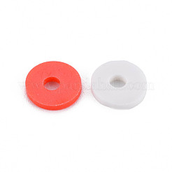 2 Colors Handmade Polymer Clay Beads&nbsp;CLAY-N011-032-26