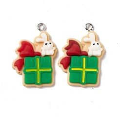 Christmas Theme Opaque Resin Pendants&nbsp;FIND-E025-10